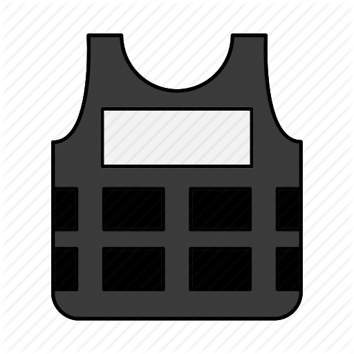Armor, Bullet Proof, Kevlar, Protection, Vest Icon