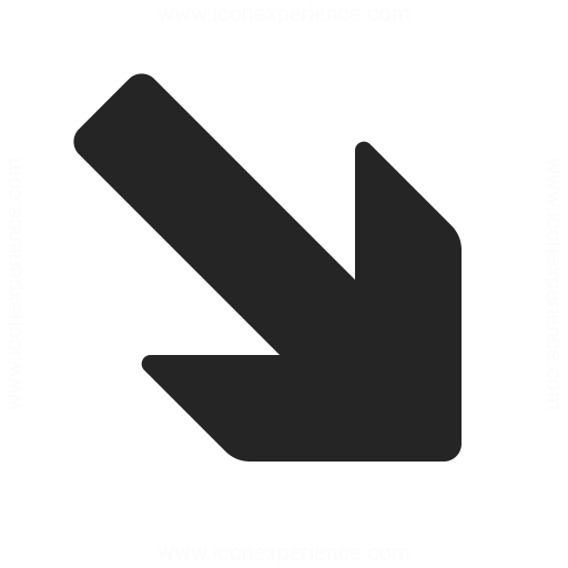 Arrow Down Right Icon Iconexperience