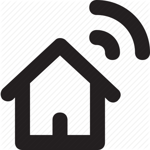 Home Automation, House, Signals, Smart Home, Wifi Icon