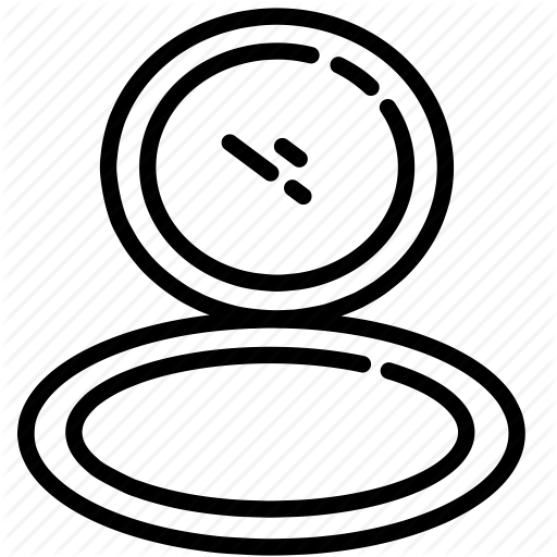 Beauty, Blush, Cosmetics, Mirror, Powder, Tools, Women Icon