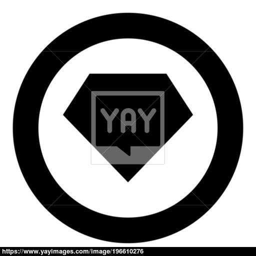 Superhero Template Icon Black Color In Circle Vector