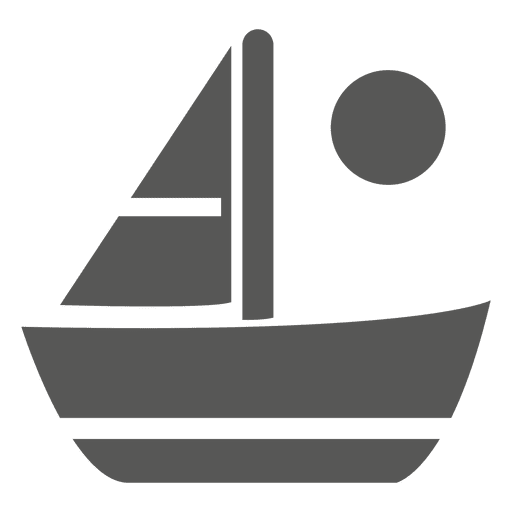 Sail Boat Sun Icon