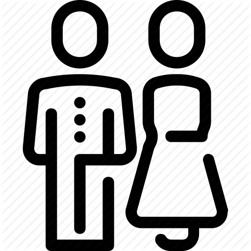 Bridal, Bride, Couple, Groom, Marriage, Wedding Icon