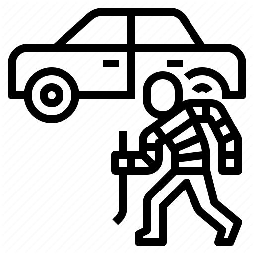 Car, Coverage, Insurance, Stolen, Vehicle Icon