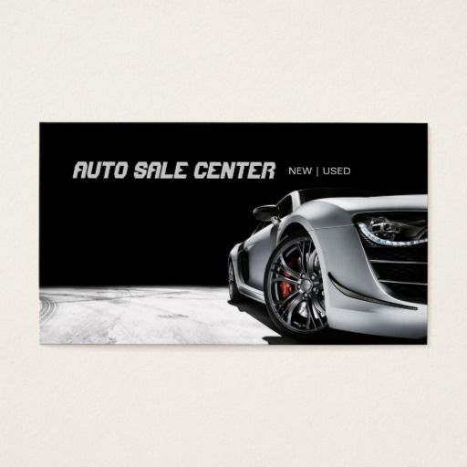 Modern Auto Sale Car Dealership Business Card Auto