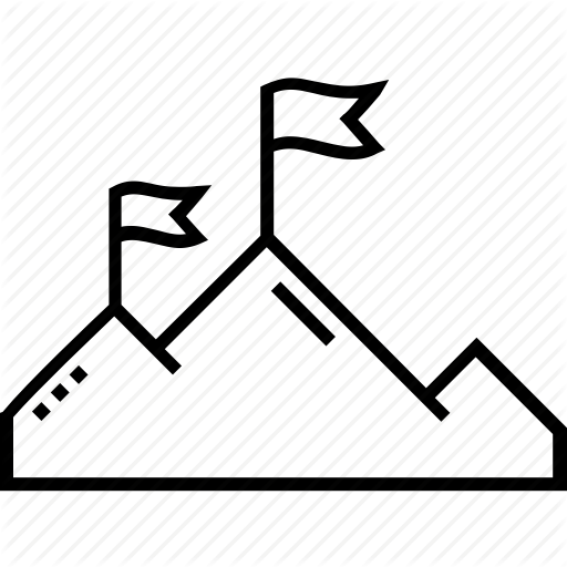 Achievement, Challenge, Mission, Peak, Success Icon