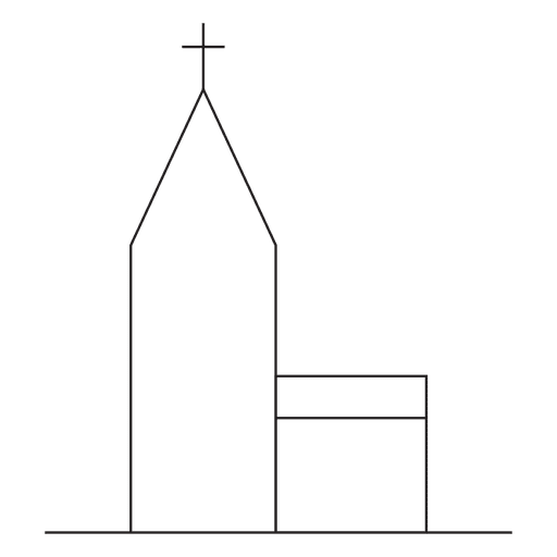 Church Stroke Icon
