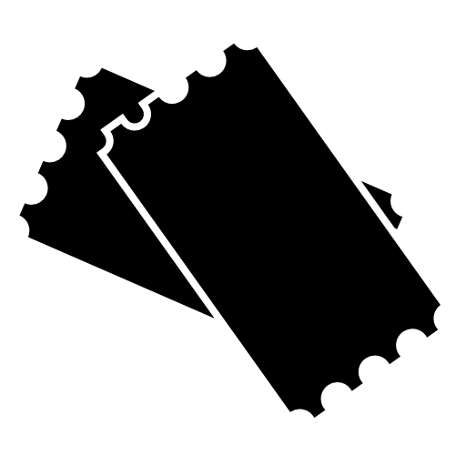 Two Movie Tickets Free Vector Icons Designed