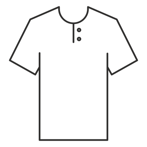 Henley T Shirt Stroke Icon
