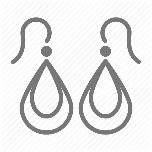 Dangle, Drop, Earrings, Jewelry, Metal, Silver, Wire Icon