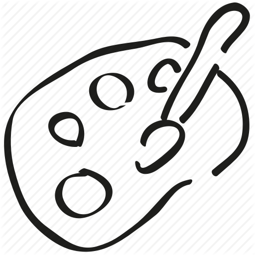 Art, Brush, Color, Drawing, Education, Paint Icon Icon