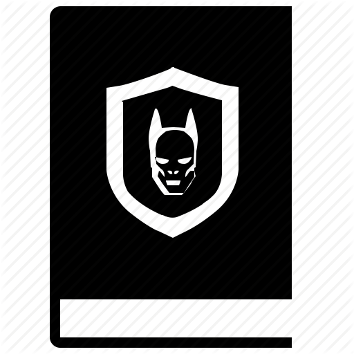 Batman, Book, Comics, Head, Mask, Shield Icon