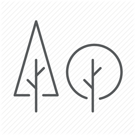 Conifer, Leafy, Trees Icon