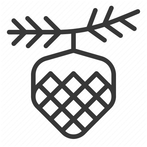 Christmas, Conifer Cone, Ornament, Pinecone, Xmas Icon