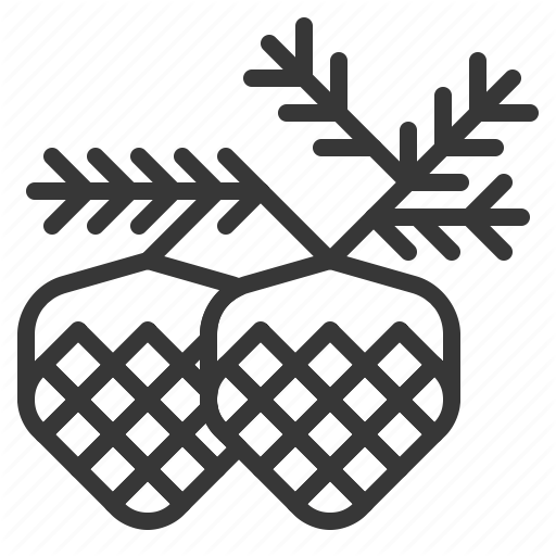 Conifer Cone, Pinecone, Season, Winter, Xmas Icon
