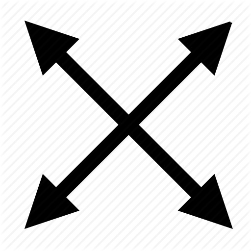 Arrow, Corner, Four, Four Directions Icon