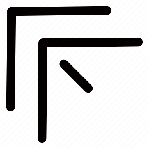 Arrow, Corner, Left, Up Icon