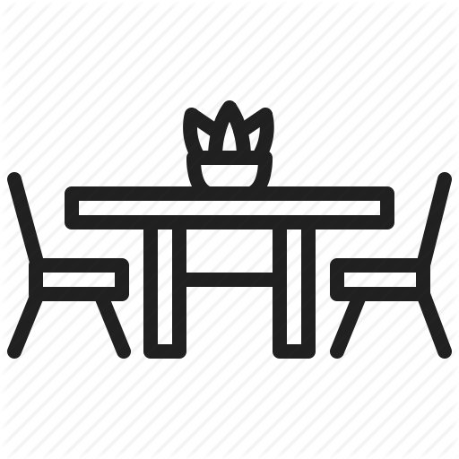 Dining, Furniture, Interior, Room, Table Icon