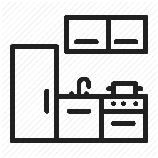 Frige, Furniture, Interior, Kitchen Icon