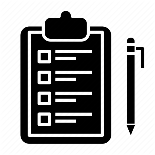 Business, Checklist, Clamp Board, Education, Exam, School Icon