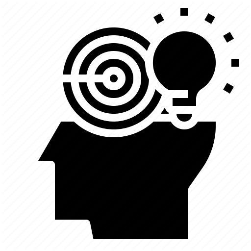 Creative, Head, Idea, Target Icon