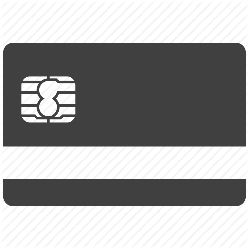 Card, Credit, Credit Card Chip, Security Disk, Swipe Icon