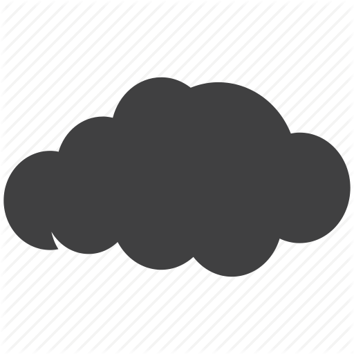 Cloud, Cloudy, Dark Icon