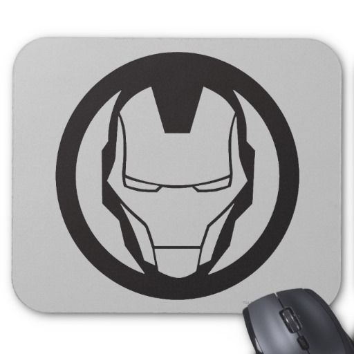 Iron Man Icon Mouse Pad Logos Man Icon, Icons