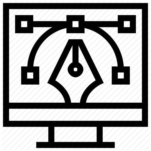 Display, Monitor, Screen, Vector Graphics Icon, Design Icon