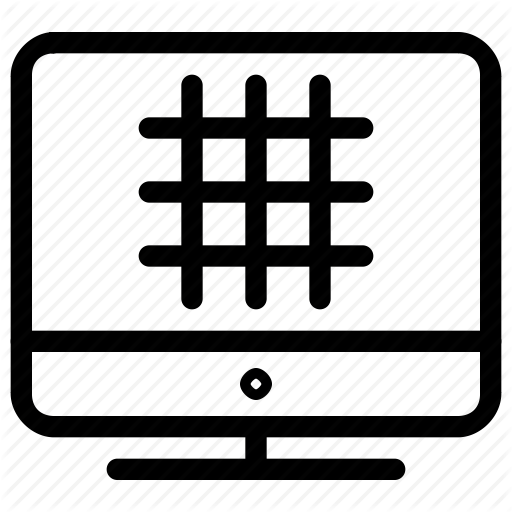 Column, Design, Display, Grid, Monitor, Row, Ruler, Screen Icon