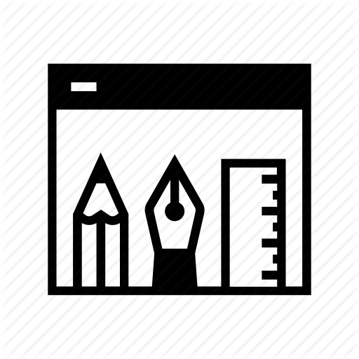 Creative, Design, Online, Resources, Sketching, Tools, Web Icon