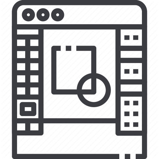 Application, Design, Development, Process, Software, Technology Icon