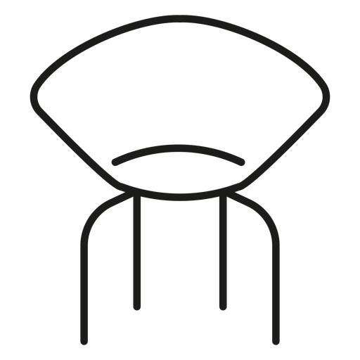 Designer Chair Stroke Icon
