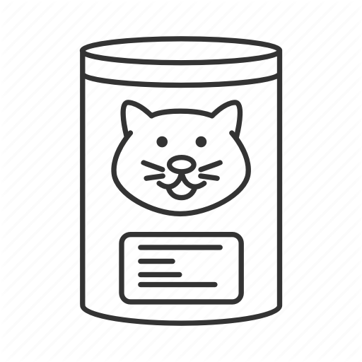 Can, Canned, Cat, Feed, Food, Meal, Pet Icon