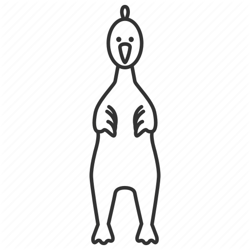 Chicken, Dog, Pet, Play, Rubber, Squawking, Toy Icon