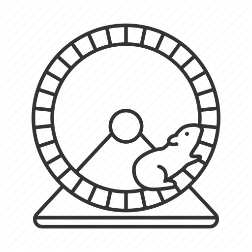 Accessory, Hamster, Pet, Rodent, Run, Spin, Wheel Icon