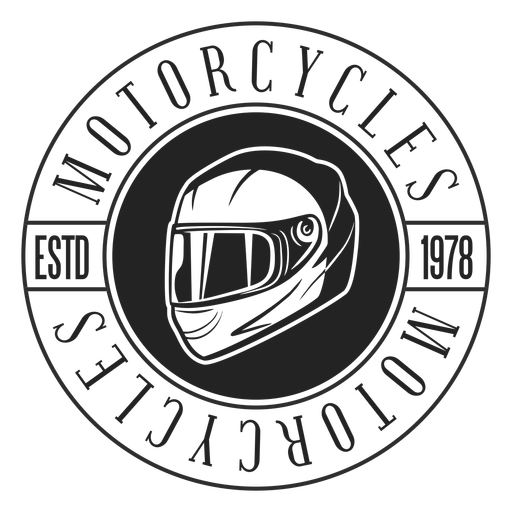 Helmet Text Motocycle Circle Badge