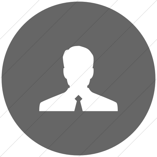Flat Circle White On Gray Raphael Customer Icon