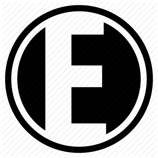 Alphabet, Character, E, Letter, Logo, Round Icon
