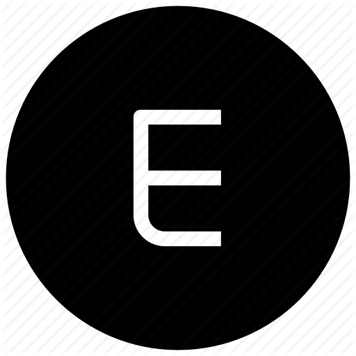 Alphabet, E Icon