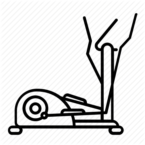 Cardio, Elliptical, Equipment, Fitness, Gym, Sport, Trainer Icon