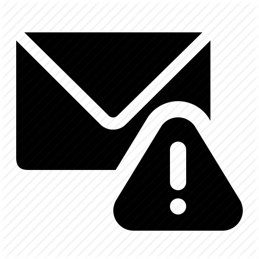 Email Icons Warning
