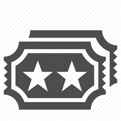 Entertainment, Movie, Theater, Theatre, Ticket Icon