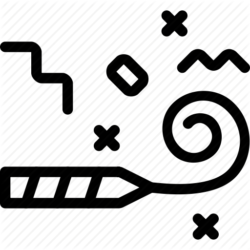 Confetti, Entertainment, Event, Hobby, Party, Whistle Icon