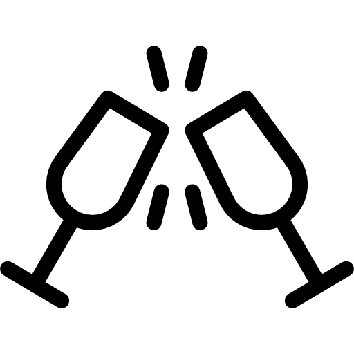 Toast Icon Party Event Pixel Perfect