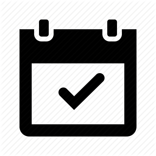 Calendar, Checkmark, Date, Event Icon