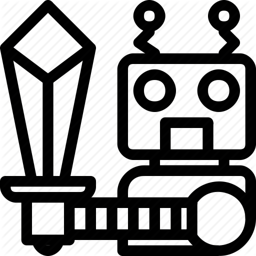 Bot, Entertainment, Fighting, Game, Sword Icon