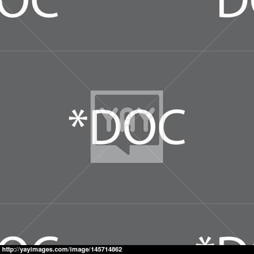 Document Icon Download Doc Button Doc Extension Symbol