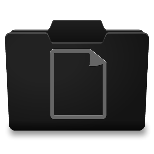Black Grey Documents Icon