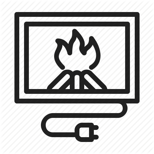 Electric, Fireplace, Heating, Interior Icon